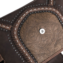MW1065G-8085 Montana West Embossed Collection Concealed Carry Satchel