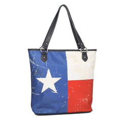 MW934G-8113 Montana West Texas Flag Tote Bag