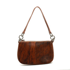 MWL-025 Montana West 100% Genuine Leather Calf Hair Clutch/Crossbody
