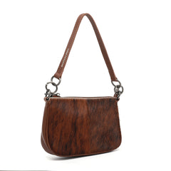 MWL-025 Montana West 100% Genuine Leather Calf Hair Clutch/Crossbody