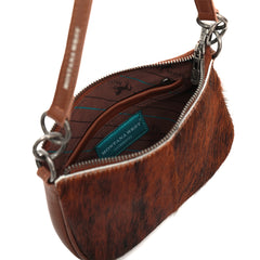 MWL-025 Montana West 100% Genuine Leather Calf Hair Clutch/Crossbody