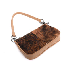 MWL-025 Montana West 100% Genuine Leather Calf Hair Clutch/Crossbody