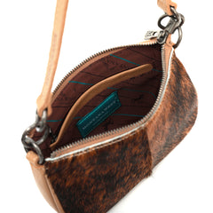 MWL-025 Montana West 100% Genuine Leather Calf Hair Clutch/Crossbody