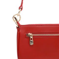 MWL-026 Montana West 100% Genuine Leather Clutch/Crossbody Red