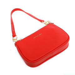 MWL-026 Montana West 100% Genuine Leather Clutch/Crossbody Red