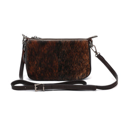 MWL-025 Montana West 100% Genuine Leather Calf Hair Clutch/Crossbody