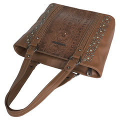 MW1067G-8317 Montana West Embossed Collection Concealed Carry Tote