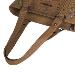 MW1067G-8317 Montana West Embossed Collection Concealed Carry Tote