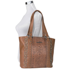 MW1067G-8317 Montana West Embossed Collection Concealed Carry Tote