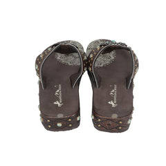 SEF11-S066 Montana West Aztec Tooled Wedge with Crosses Flip Flops By Case