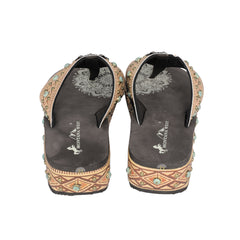 SEF11-S095 Montana West Aztec Tooled Wedge with Crosses Flip Flops By Case