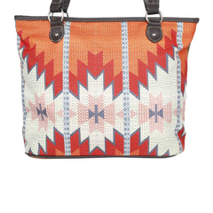 MW937-8112 Montana West Aztec Canvas Tote Bag