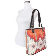 MW937-8112 Montana West Aztec Canvas Tote Bag