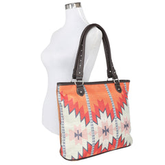 MW937-8112 Montana West Aztec Canvas Tote Bag