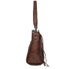 MWRG-046 Montana West Genuine Leather Hand Tooled Hair-on Collection Concealed Carry Hobo