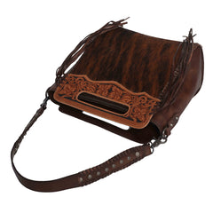 MWRG-046 Montana West Genuine Leather Hand Tooled Hair-on Collection Concealed Carry Hobo