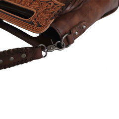 MWRG-046 Montana West Genuine Leather Hand Tooled Hair-on Collection Concealed Carry Hobo