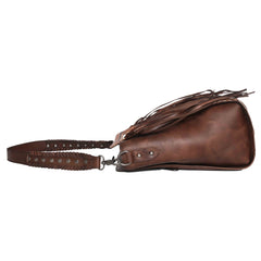 MWRG-046 Montana West Genuine Leather Hand Tooled Hair-on Collection Concealed Carry Hobo