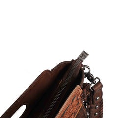 MWRG-046 Montana West Genuine Leather Hand Tooled Hair-on Collection Concealed Carry Hobo