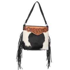 MWRG-043 Montana West Genuine Leather Hand Tooled Hair-on Collection Concealed Carry Hobo