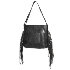 MWRG-043 Montana West Genuine Leather Hand Tooled Hair-on Collection Concealed Carry Hobo