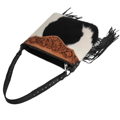 MWRG-043 Montana West Genuine Leather Hand Tooled Hair-on Collection Concealed Carry Hobo