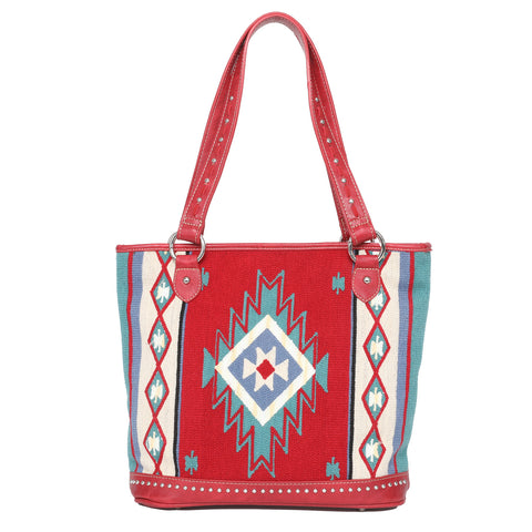 MW1082G-8317 Montana West Aztec Tapestry Concealed Carry Tote
