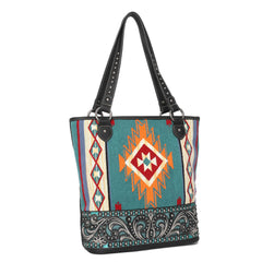MW1095G-8113 Montana West Aztec Tapestry Concealed Carry Tote