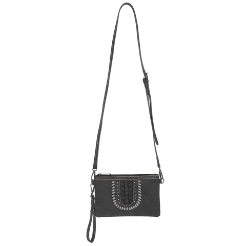 MW1057-181 Montana West Whipstitch Collection Clutch/Crossbody