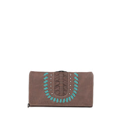 MW1057-W010 Montana West Whipstitch Collection Long Wallet