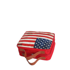 MW933-921 Montana West American Pride CanvasTravel Organizer Case (Multi-Purpose Storage) With Hanging Hook