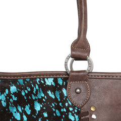 TR117G-8317 Trinity Ranch Hair-On Leather Collection Concealed Carry Wide Tote