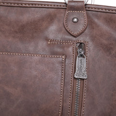 TR117G-8317 Trinity Ranch Hair-On Leather Collection Concealed Carry Wide Tote