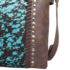 TR134G-9360 Trinity Ranch Hair On Cowhide Buckle Collection Concealed Carry Crossbody