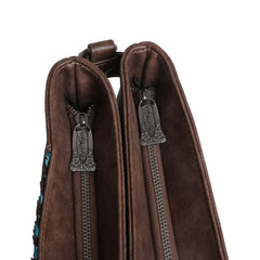 TR134G-9360 Trinity Ranch Hair On Cowhide Buckle Collection Concealed Carry Crossbody