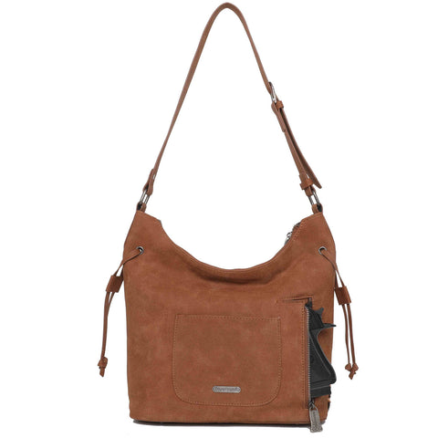 TR142G-918 Trinity Ranch Hair-On Cowhide Collection Concealed Carry Hobo