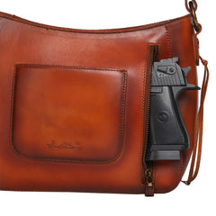 MWG01-G9067 Montana West Genuine Leather Collection Concealed Carry Hobo