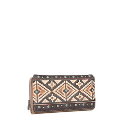 MW1066-W010 Montana West Aztec Tooled Collection Wallet
