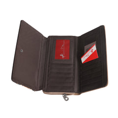 MW1066-W010 Montana West Aztec Tooled Collection Wallet