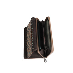 MW1066-W010 Montana West Aztec Tooled Collection Wallet