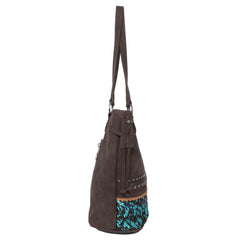 TR142G-8317 Trinity Ranch Hair-On Cowhide Collection Concealed Carry Tote