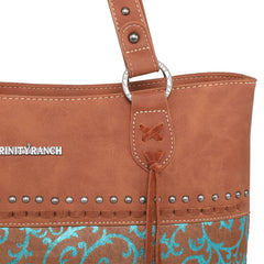 TR137G-8317 Trinity Ranch Hair On Cowhide Collection Concealed Carry Tote