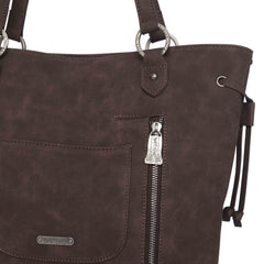 TR142G-8317 Trinity Ranch Hair-On Cowhide Collection Concealed Carry Tote