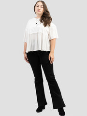 American Bling Women Jersey Contrast Crepe Viscose Plus Size Top AB-T1027（Prepack 6 Pcs）