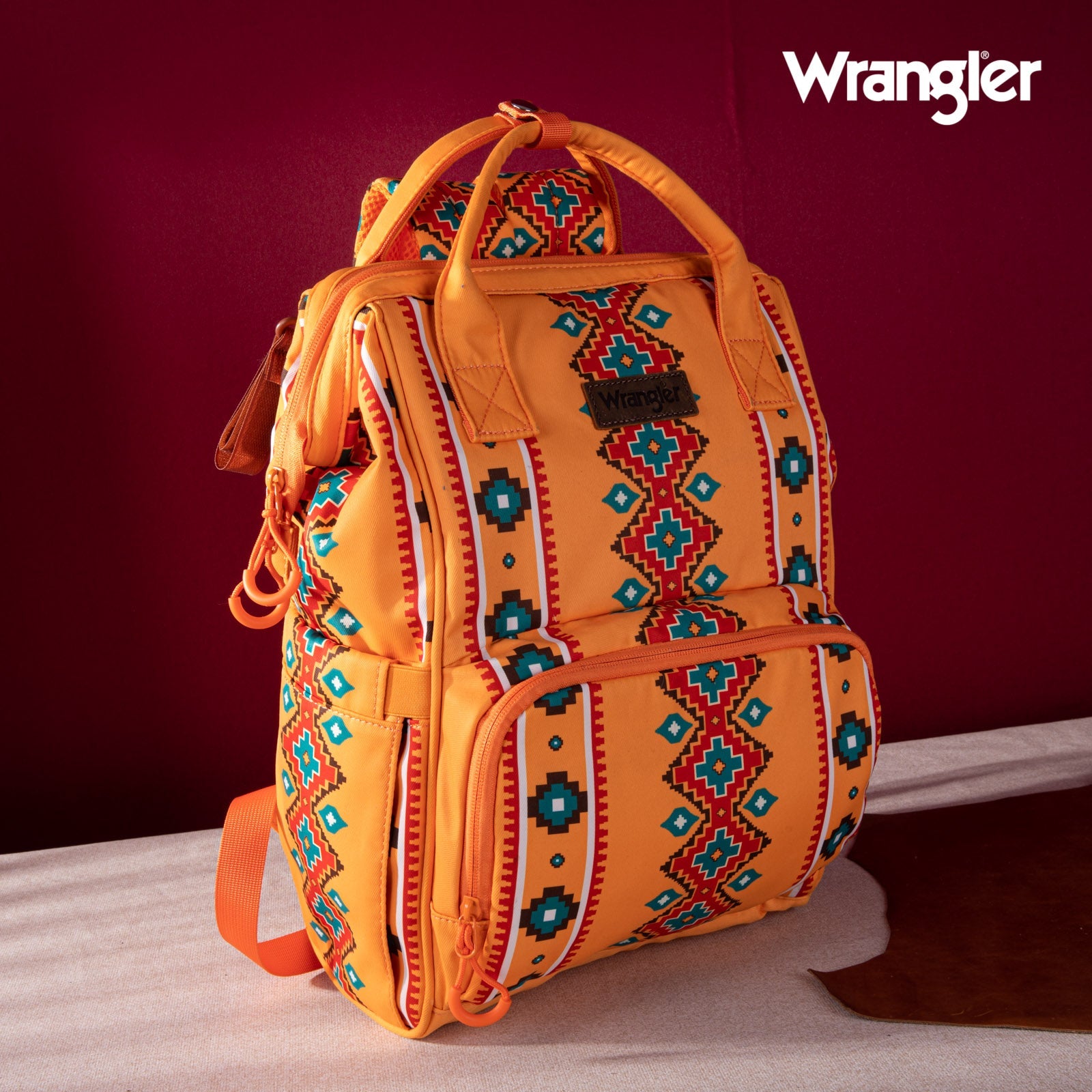 Printed Rucksacks WG2204-9110 Wrangler Aztec Printed Callie Backpack - Mustard – MONTANA ...