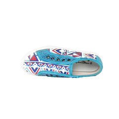 900-S028 Montana West Aztec Print Bling Canvas Shoes - By Case (12 Pairs/Case)