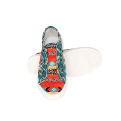 900-S034 Montana West Aztec Print Canvas Shoes - By Case (12 Pairs/Case)