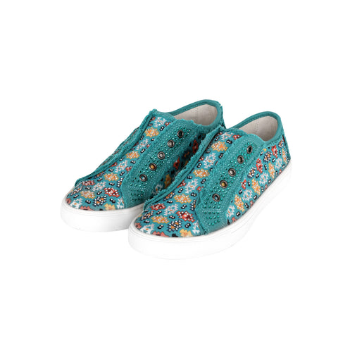 900-S044 Montana West Aztec Print Bling Canvas Shoes - By Case (12 Pairs/Case)
