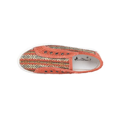900-S046 Montana West Aztec Print Bling Canvas Shoes - By Case (12 Pairs/Case)