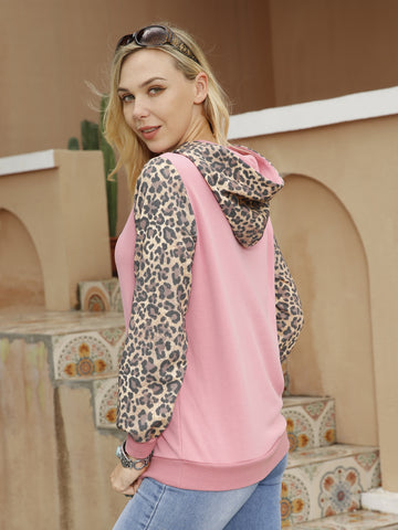 American Bling Women Leopard Pattern Hoodie AB-H4001